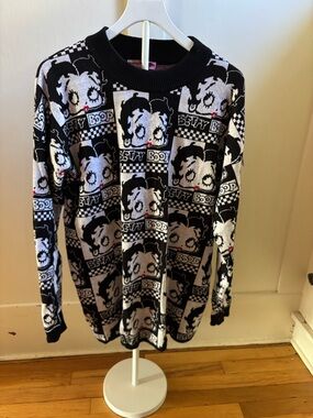 Betty Boop x Dolls Kill Animated Screen Queen Knit Sweater